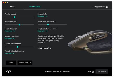 logitech options linux